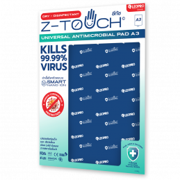 Z-TOUCH-x-LEOPRO-100013-แผ่นฆ่าเชื้อไวรัส-และแบคทีเรียใช้งานแบบอเนกประสงค์-สีน้ำเงิน-29-7-42cm-ANTIMICROBIAL-UNIVERSAL-PAD-A3-BLUE-COLOR